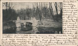 Stone Bridge - Glen Oak Park Postcard