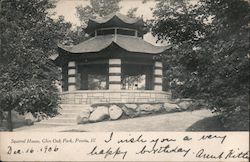 Squirrel House, Glen Oak Park Postcard