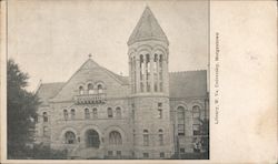 Library, W. Va. University Postcard