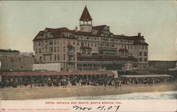Hotel Arcadia and Beach Postcard