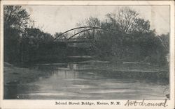 Island Street Bridge Keene, NH Postcard Postcard Postcard