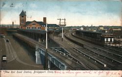 New Rail Road Station Bridgeport, CT Postcard Postcard Postcard