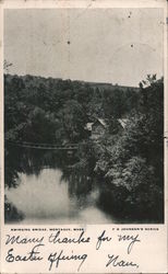 Swinging Bridge Montague, MA Postcard Postcard Postcard