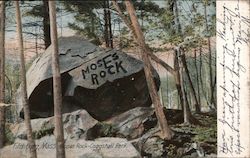 Moses Rock - Coggshall Park Fitchburg, MA Postcard Postcard Postcard