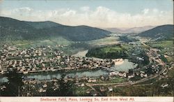 Shelburne Falls, Mass, Kooing S East from West Mt. Postcard