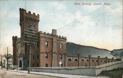 State Armory Lowell, MA Postcard Postcard Postcard