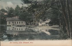 Boat Landing Lake Pleasant, MA Postcard Postcard Postcard