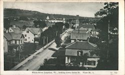 Looking down Gates St. White River Junction, VT Postcard Postcard Postcard