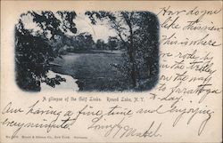 A Glimpse of the Golf Links Round Lake, NY Postcard Postcard Postcard