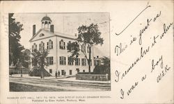 Roxbury City Hall, 1811 to 1873. Now site of Dudley Grammar School. Massachusetts Postcard Postcard Postcard