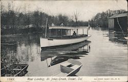 Boat Landing. St Jones Creek Postcard