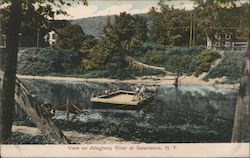 View on Allegheny River Salamanca, NY Postcard Postcard Postcard