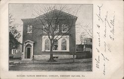 Bayard Taylor Memorial Library Kennett Square, PA Postcard Postcard Postcard