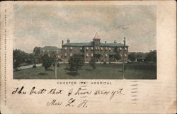 Chester PA Hospital Pennsylvania Postcard Postcard Postcard