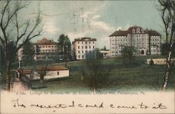College for Women, Mt. st. Joseph, Chestnut Hill Postcard