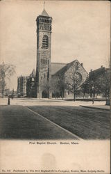 First Baptist Church Boston, MA Postcard Postcard Postcard