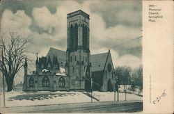 Memorial Church Springfield, MA Postcard Postcard Postcard