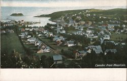 Camden from Mountain Maine Postcard Postcard Postcard