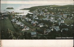 Camden From Mountain Maine Postcard Postcard Postcard