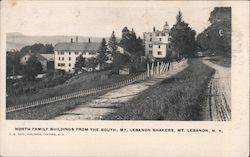 North Family Buildings from the South, Mt. Lebanon Shakers Postcard