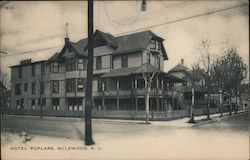 Hotel Poplars Wildwood, NJ Postcard Postcard Postcard