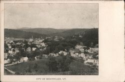 City of Mountpelier, Vt. Postcard