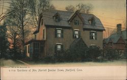 Residence of Mrs. Harriett Beecher Stowe Postcard