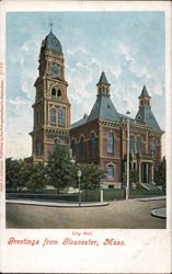City Hall Gloucester, MA Postcard Postcard Postcard