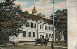 Old Court House and Firemen's Monument Postcard