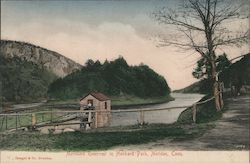 Merimere Reservoir in Hubbard Park Meriden, CT Postcard Postcard Postcard