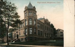 High School Middletown, CT Postcard Postcard Postcard