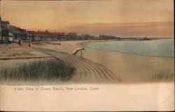 View of Ocean Beach New London, CT Postcard Postcard Postcard