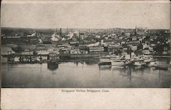 Bridgeport Harbor Connecticut Postcard Postcard Postcard