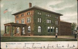 Bronson's Public Library Postcard