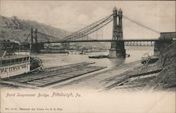 Point Suspension Bridge Postcard