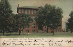 Students Hall, Juniata College Postcard