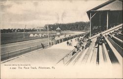 The Race Track Allentown, PA Postcard Postcard Postcard