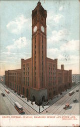 Grand Central Station, Harrison Street and Fifth Ave. Postcard
