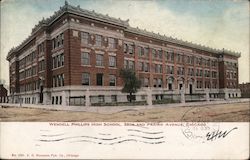 Wendell Phillips High School, 29th and Prairie Avenue Postcard