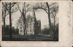 University Hall, Northwestern University Postcard
