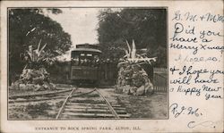 Entrance to Rock Spring Park Postcard