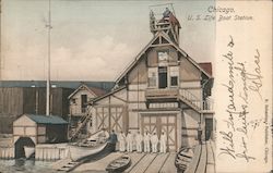 U.S. Life Boat Station Postcard