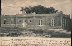Drill Hall and Gymnasium, Western Military Academy Postcard