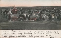 Bird's Eye View from Reservon Mound Postcard