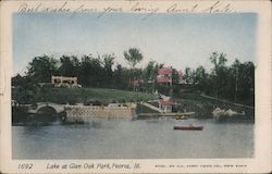 Lake at Glen Oak Park Postcard