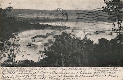 The Narrows of Peoria Lake Illinois Postcard Postcard Postcard