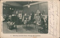 Saturday Juvenile Class, Chicago Art Institute Postcard