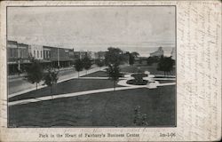 Park in the Heart of Fairbury's Business Center Postcard