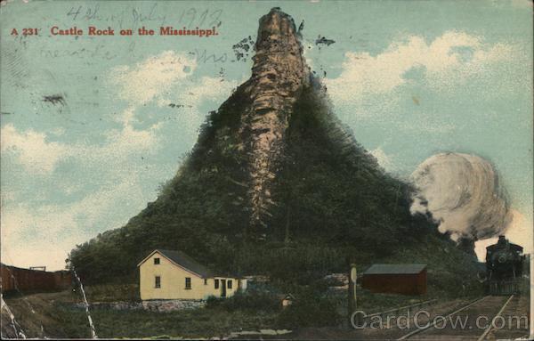 Castle Rock on the Mississippi Trempealeau Wisconsin