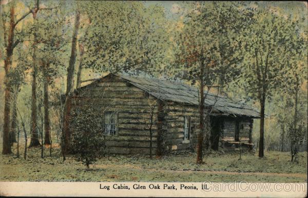 Log Cabin, Glen Oak Park Peoria Illinois